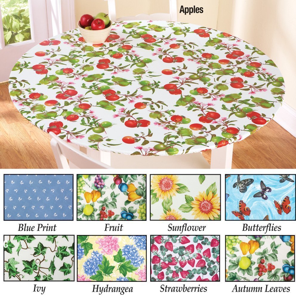 Flower Round Elasticized Table Cover Rectangle (standard) | Table ...