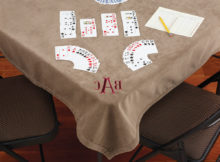 card bridge table covers pattern
