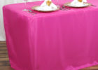 pink fitted rectangle tablecloths