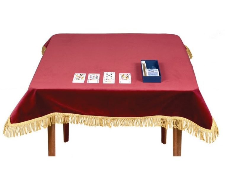 red bridge table covers with skirt