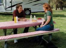 red white picnic table covers and pads bench