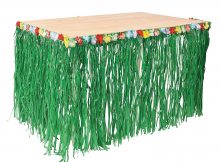 grass skirt table cover