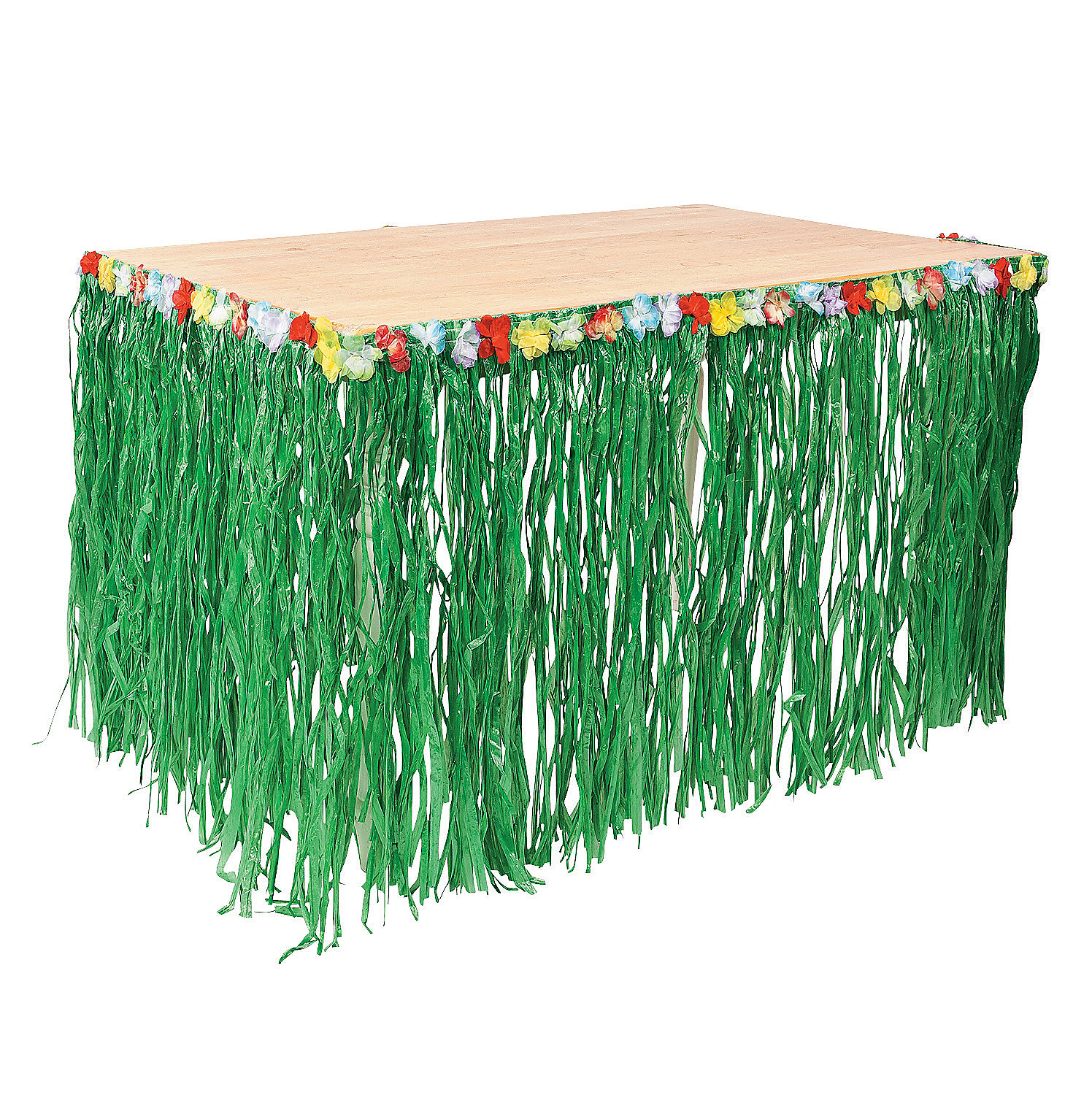 Grass Skirt Table Cover Ideas