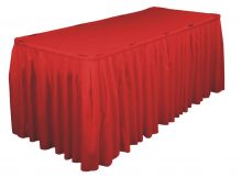 pleated table covers