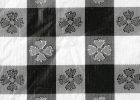 Black And White Checkered Table Cover Tablecloth Cotton