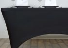 Black Fitted Rectangular Vinyl Table Covers for Banquet Table