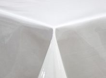 Clear Thick Plastic Table Covers for White Tablcloth