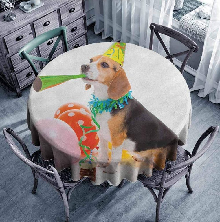 Five Dog Themed Tablecloths Design To Lighten Up Your Dining Area