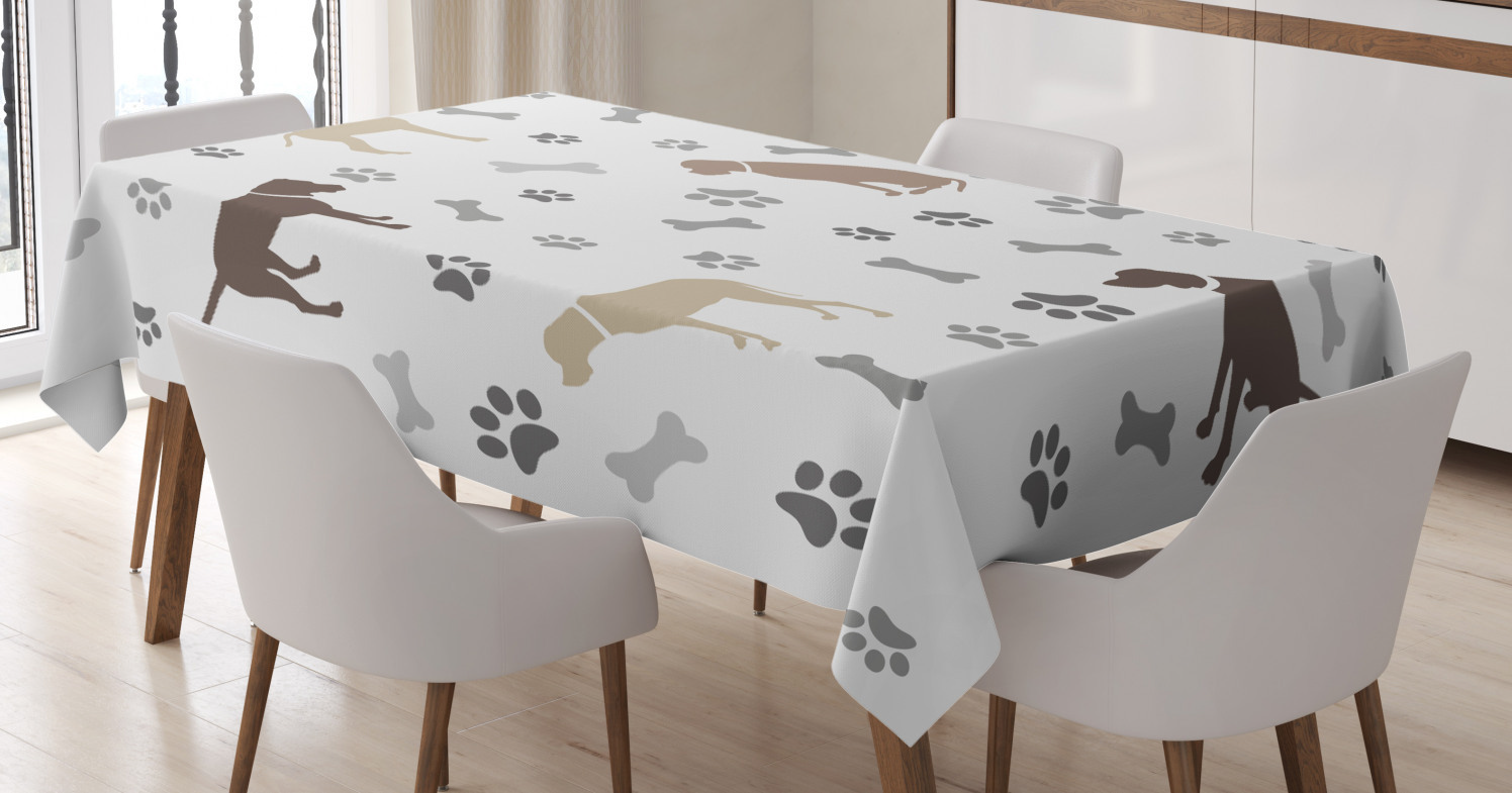 Five Dog Themed Tablecloths Design To Lighten Up Your Dining Area