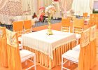 Orange Tablecloth and the Arrangement Ideas | Table Covers Depot