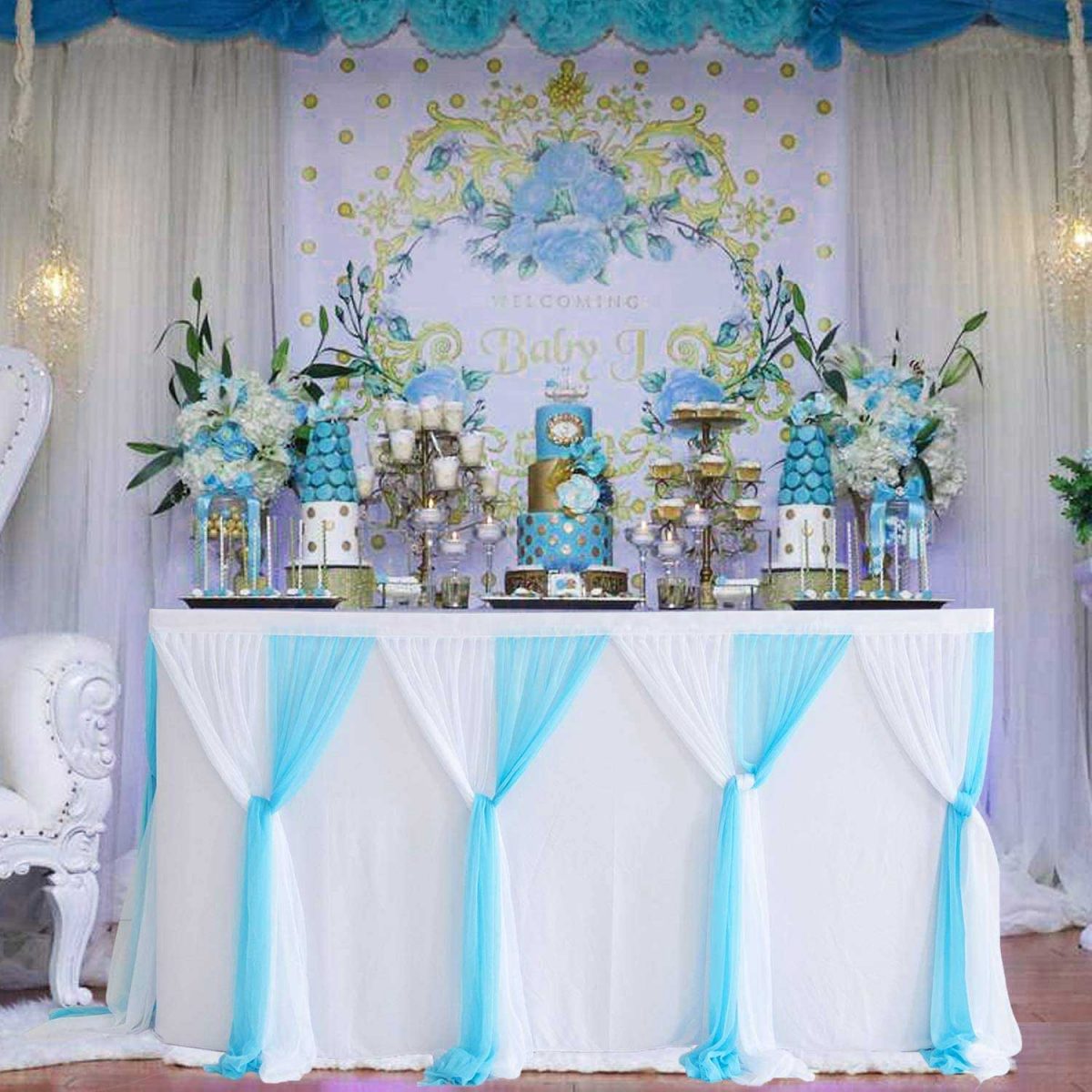 5 Adorable Boys And Girls Tablecloth Decorations For Baby Shower | Table Covers Depot