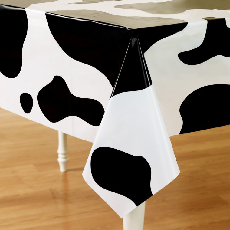 Cow Print Tablecloth for Farm Theme Party