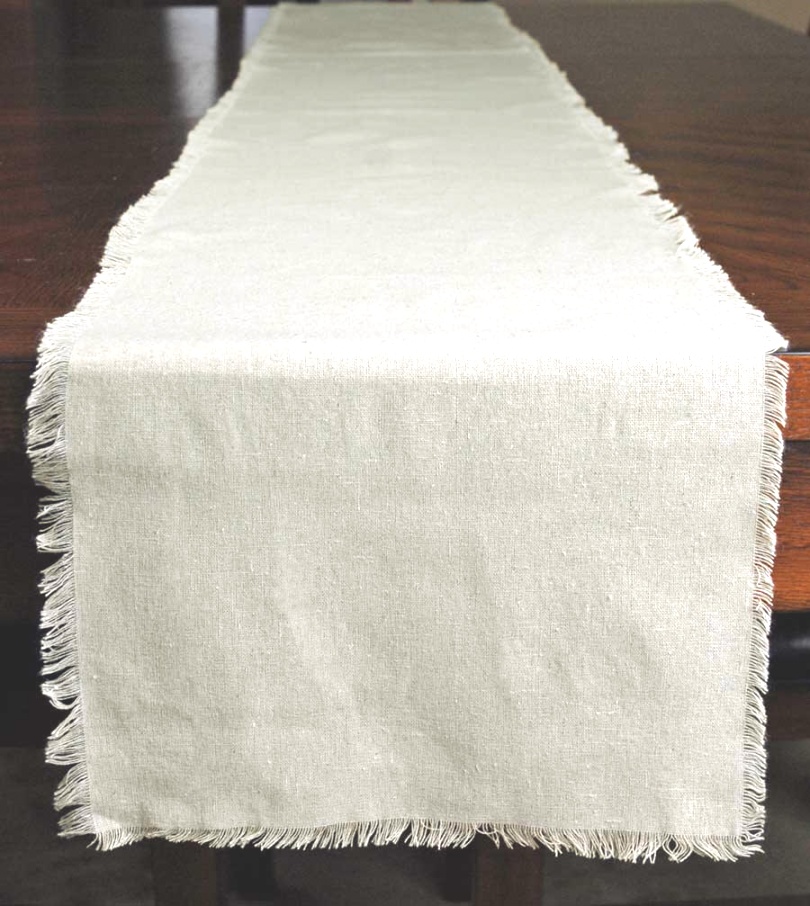 linen runners for tables | Edge Linen Table Runner 12