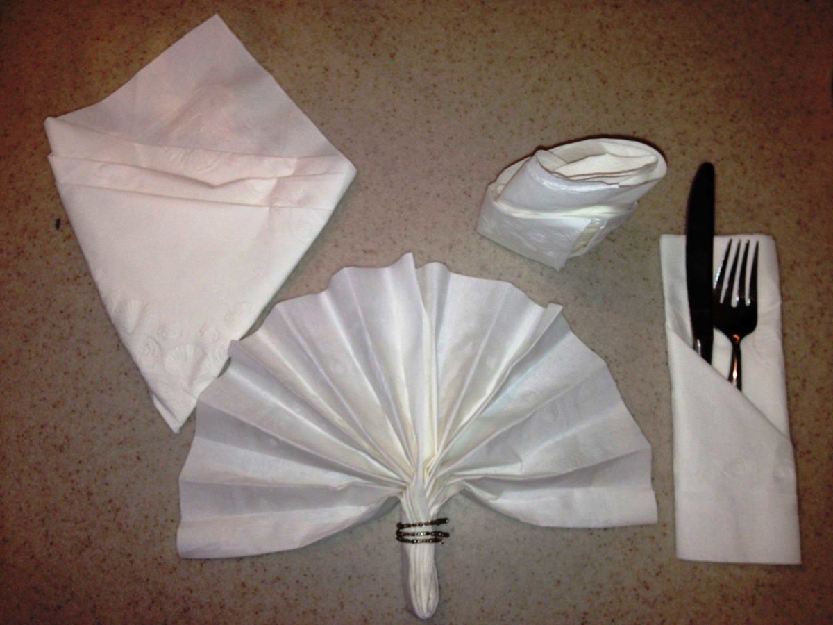 Basic Technique to Fold Paper Napkin