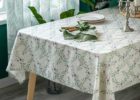 Add An Element Design to Your Dining Room with The Best Rustic Farmhouse Tablecloth
