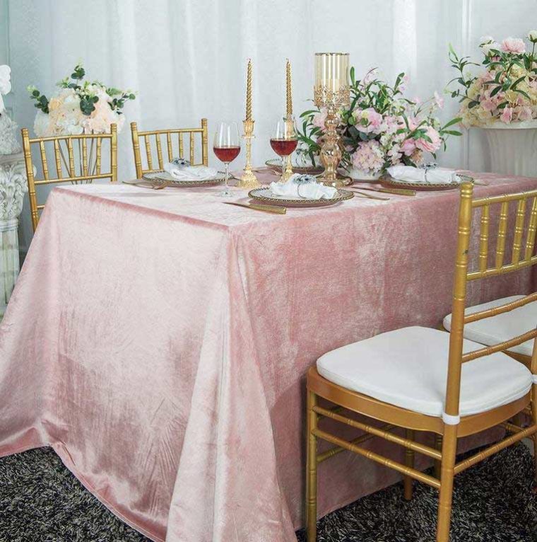 Get To Know How to Maintain Pink Velvet Tablecloth