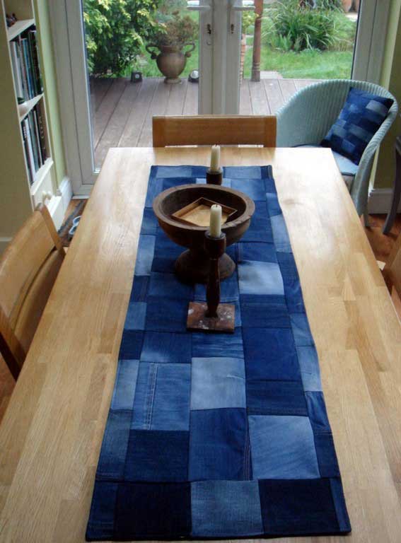 3 Steps to Make Your Own Table Runner Made of Denim